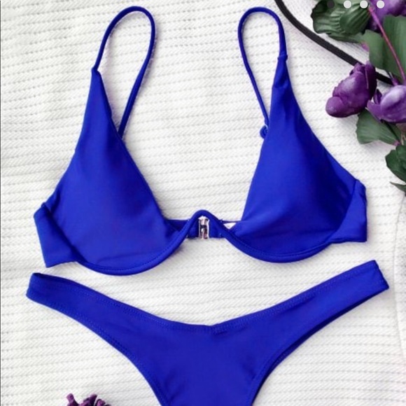 blue bikini zaful